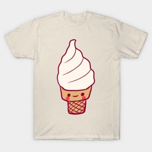 Vanilla ice cream illustration T-Shirt